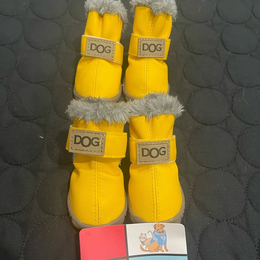 Winter Pet Shoes Chihuahua Dog Cat Snow Boots Waterproof Warm Puppy Booties